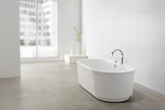 design badewanne in weissem ambiente